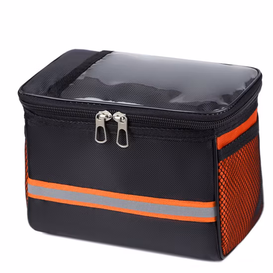 Sac de téléphone avant de vélo, pochette de rangement plus fraîche avec isolation d'écran tactile en TPU, sac de cadre de vélo