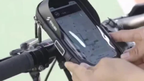 Support de téléphone de vélo étanche, écran tactile rotatif à 360 degrés, pochette de montage sur guidon Wbb16224